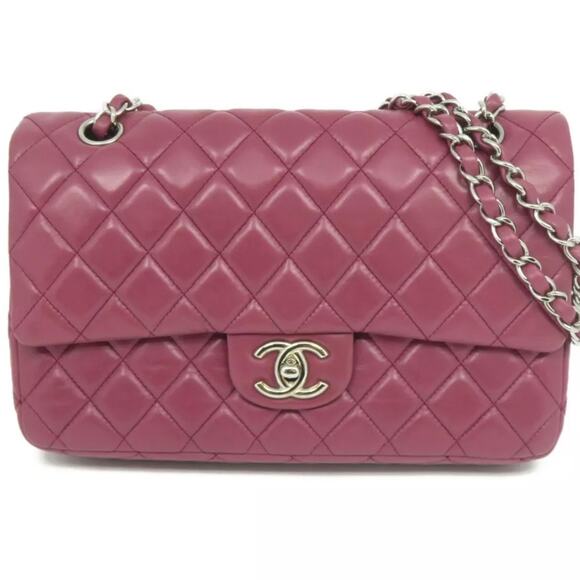 💎✨BEAUTIFUL✨💎Authentic CHANEL Quilted CC Double Flap Chain Leather - Picture 4 of 10